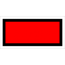 Знак железнодорожный «Щит сигнальный красный»