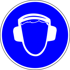 Знак M03 Работать в защитных наушниках