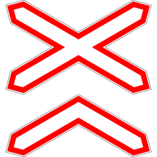 Знак 1.3.2 Многопутная железная дорога